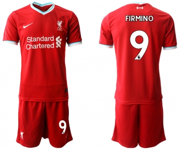 Men 2020-2021 club Liverpool home 9 red Soccer Jerseys