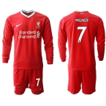 Men 2020-2021 club Liverpool home long sleeves 7 red Soccer Jerseys