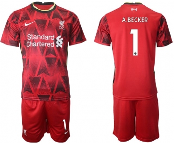 Men 2021-2022 Club Liverpool home red 1 Nike Soccer Jersey