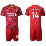 Men 2021-2022 Club Liverpool home red 14 Nike Soccer Jersey