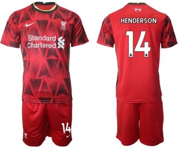 Men 2021-2022 Club Liverpool home red 14 Nike Soccer Jersey