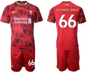 Men 2021-2022 Club Liverpool home red 66 Nike Soccer Jersey
