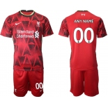 Men 2021-2022 Club Liverpool home red customized Nike Soccer Jersey