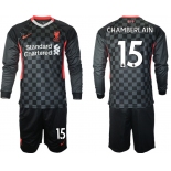 Men 2021 Liverpool away long sleeves 15 soccer jerseys