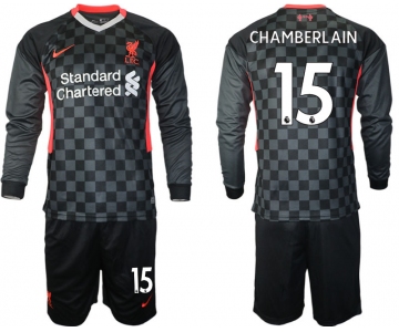 Men 2021 Liverpool away long sleeves 15 soccer jerseys