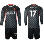 Men 2021 Liverpool away long sleeves 17 soccer jerseys