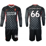 Men 2021 Liverpool away long sleeves 66 soccer jerseys
