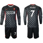 Men 2021 Liverpool away long sleeves 7 soccer jerseys