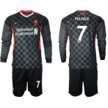 Men 2021 Liverpool away long sleeves 7 soccer jerseys