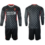 Men 2021 Liverpool away long sleeves soccer jerseys
