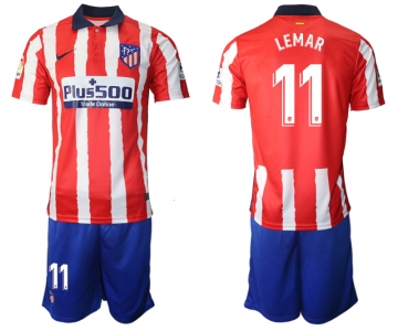 Men 2020-2021 club Atletico Madrid home 11 red Soccer Jerseys