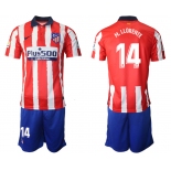 Men 2020-2021 club Atletico Madrid home 14 red Soccer Jerseys