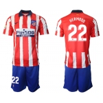 Men 2020-2021 club Atletico Madrid home 22 red Soccer Jerseys