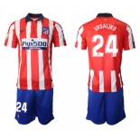 Men 2020-2021 club Atletico Madrid home 24 red Soccer Jerseys