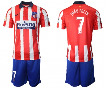 Men 2020-2021 club Atletico Madrid home 7 red Soccer Jerseys