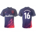 Men 2021-2022 Club Atletico Madrid away aaa version purple 16 Soccer Jersey
