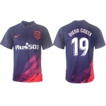 Men 2021-2022 Club Atletico Madrid away aaa version purple 19 Soccer Jersey