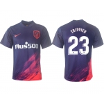 Men 2021-2022 Club Atletico Madrid away aaa version purple 23 Soccer Jersey