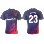 Men 2021-2022 Club Atletico Madrid away aaa version purple 23 Soccer Jersey