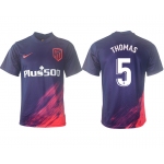Men 2021-2022 Club Atletico Madrid away aaa version purple 5 Soccer Jersey