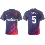 Men 2021-2022 Club Atletico Madrid away aaa version purple 5 Soccer Jersey