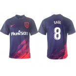 Men 2021-2022 Club Atletico Madrid away aaa version purple 8 Soccer Jerseys