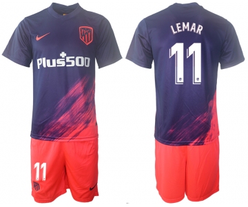 Men 2021-2022 Club Atletico Madrid away purple 11 Soccer Jersey