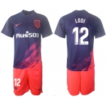 Men 2021-2022 Club Atletico Madrid away purple 12 Soccer Jersey