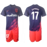 Men 2021-2022 Club Atletico Madrid away purple 17 Soccer Jersey