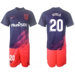 Men 2021-2022 Club Atletico Madrid away purple 20 Soccer Jersey