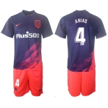 Men 2021-2022 Club Atletico Madrid away purple 4 Soccer Jersey