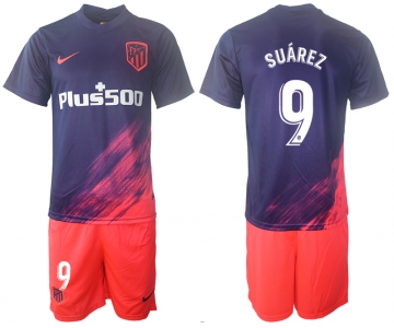 Men 2021-2022 Club Atletico Madrid away purple 9 Soccer Jerseys