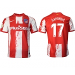 Men 2021-2022 Club Atletico Madrid home aaa version red 17 Nike Soccer Jersey