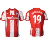 Men 2021-2022 Club Atletico Madrid home aaa version red 19 Nike Soccer Jersey