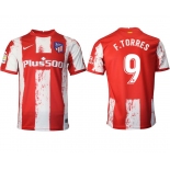 Men 2021-2022 Club Atletico Madrid home aaa version red 9 Nike Soccer Jersey