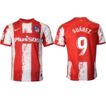 Men 2021-2022 Club Atletico Madrid home aaa version red 9 Nike Soccer Jerseys