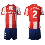 Men 2021-2022 Club Atletico Madrid home red 2 Nike Soccer Jersey