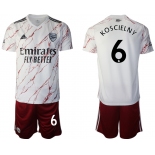 Men 2020-2021 club Arsenal away 6 white Soccer Jerseys