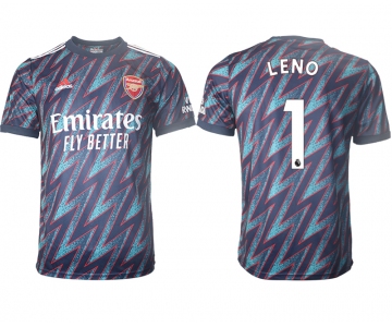 Men 2021-2022 Club Arsenal Second away aaa version blue 1 Soccer Jersey
