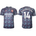Men 2021-2022 Club Arsenal Second away aaa version blue 14 Soccer Jersey