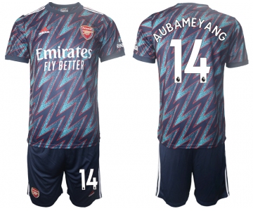 Men 2021-2022 Club Arsenal away blue 14 Soccer Jersey
