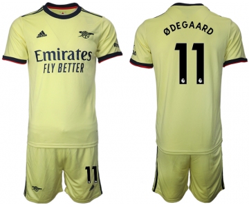 Men 2021-2022 Club Arsenal away yellow 11 Soccer Jersey