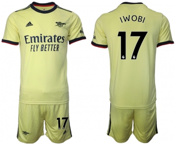 Men 2021-2022 Club Arsenal away yellow 17 Soccer Jersey