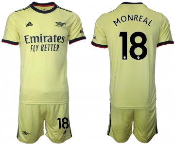 Men 2021-2022 Club Arsenal away yellow 18 Soccer Jersey
