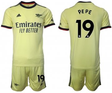 Men 2021-2022 Club Arsenal away yellow 19 Soccer Jersey