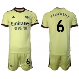 Men 2021-2022 Club Arsenal away yellow 6 Soccer Jersey