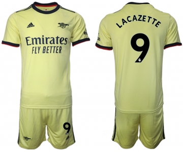 Men 2021-2022 Club Arsenal away yellow 9 Soccer Jersey