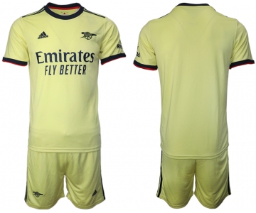 Men 2021-2022 Club Arsenal away yellow blank Soccer Jersey
