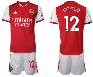 Men 2021-2022 Club Arsenal home red 12 Soccer Jersey