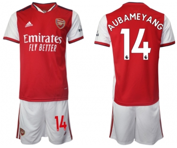 Men 2021-2022 Club Arsenal home red 14 Soccer Jersey